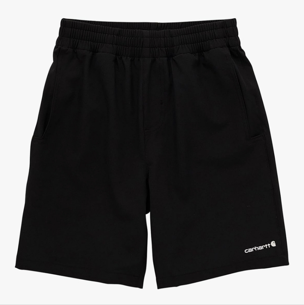Carhartt Kids Black Elastic Waist Shorts